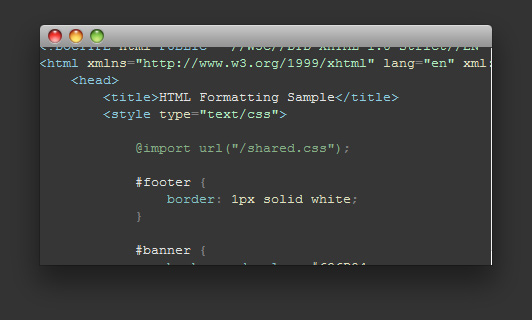 Dark Color Theme